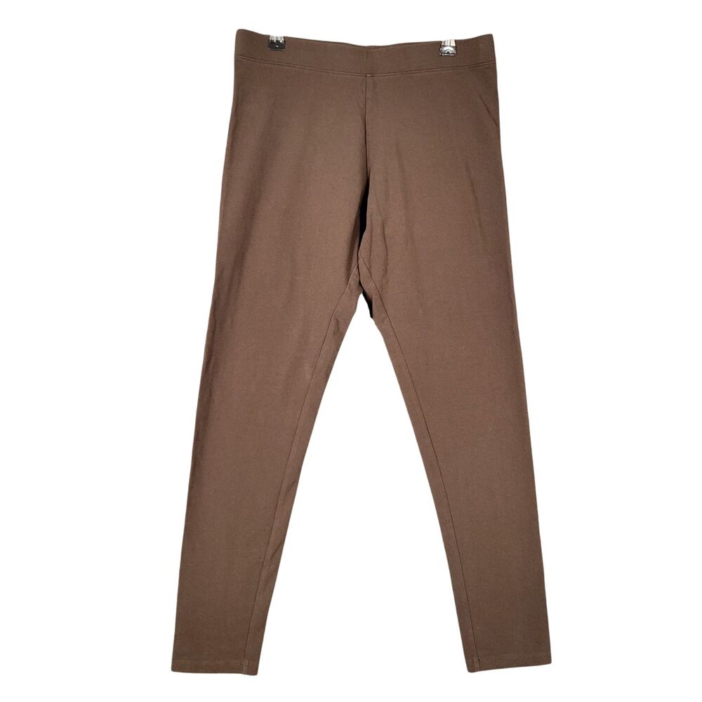 SOFT SURROUNDINGS Brown Stretch Ankle Legging Pull On Pants Comfort SIZE MEDIUM